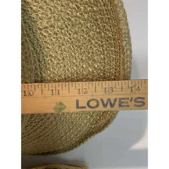 Magid Round Jute Tote Bag Shoulder Handbag Purse Shopper Boho Beach Straw Woven - Picture 8 of 11